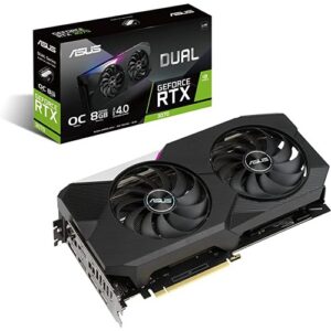 Tarjeta gráfica ASUS Dual NVIDIA GeForce RTX 3070 V2 OC DUAL-RTX3070-O8G-V2 – Negro – Nuevo