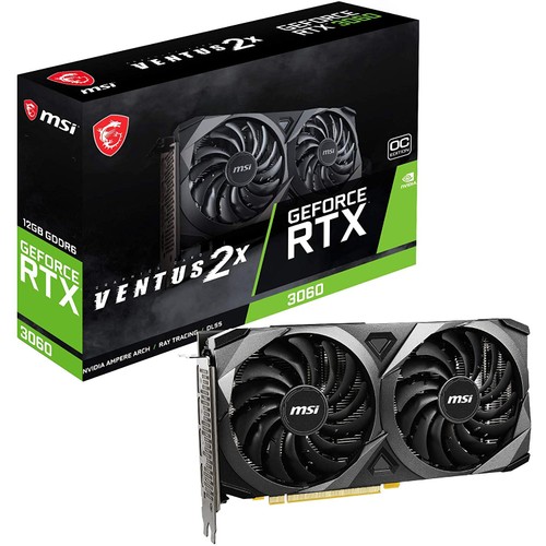 Tarjeta gráfica MSI Gaming GeForce RTX 3060 12GB GDDR6 VENTUS 2X 12G OC